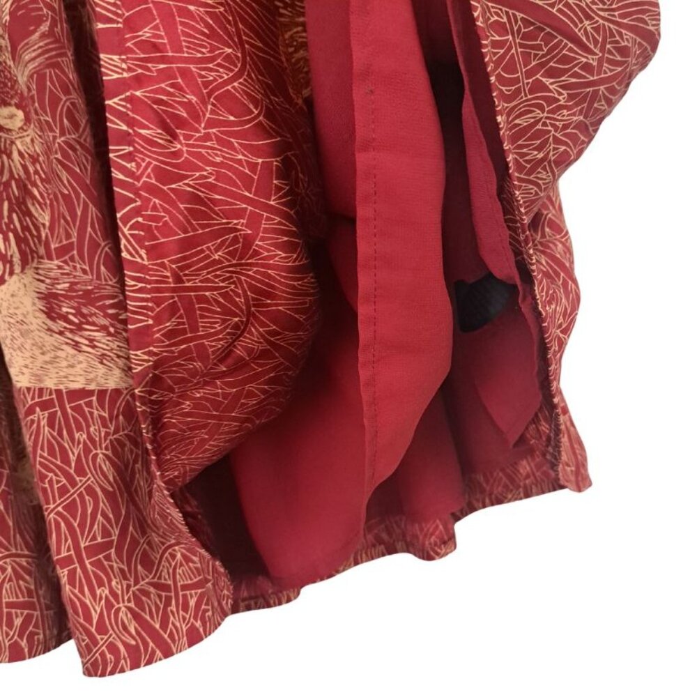 Corey Lynn Calter Wooded Hideaway Silk Skirt Size S - Picture 5 of 7